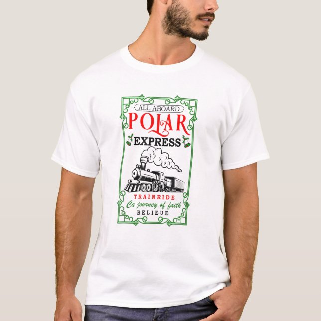 Christmas North Pole Polar Express All Abroad Xmas T-Shirt (Vorderseite)