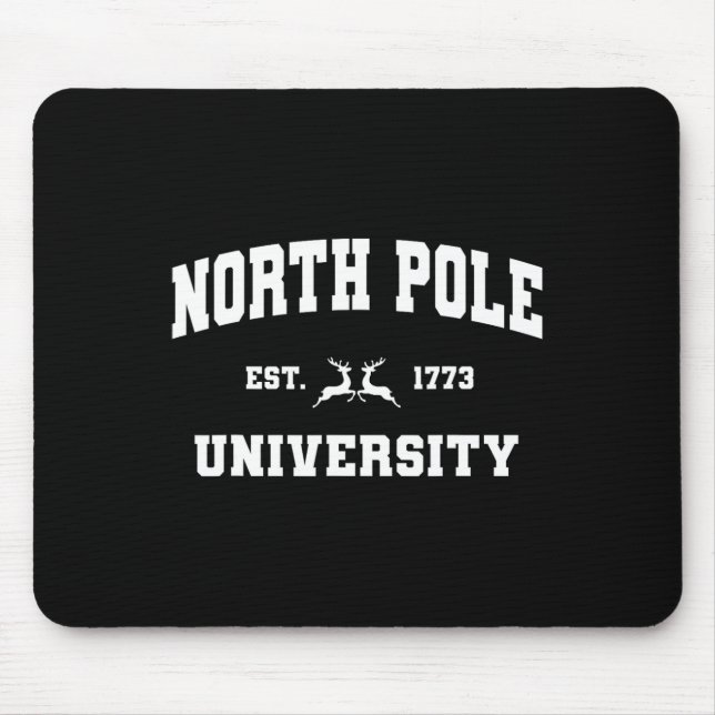 Christmas North Pole Universität Santa Workshop El Mousepad (Vorne)