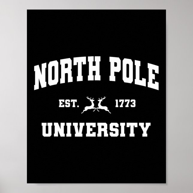 Christmas North Pole Universität Santa Workshop El Poster (Vorne)