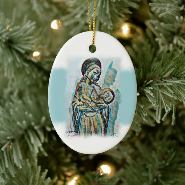 Christmas Novena Keramik Ornament (Baum)