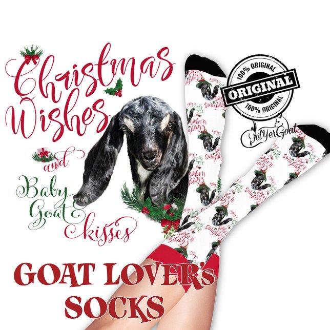 Christmas Nubian Baby Goat wünscht sich Socken (Von Creator hochgeladen)