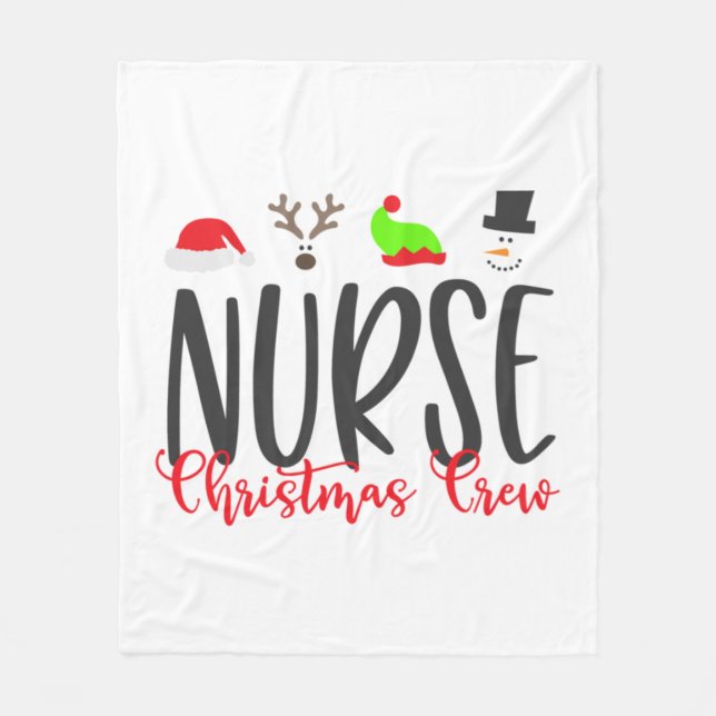 Christmas Nurse2 Fleecedecke (Vorderseite)