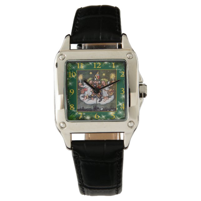 Christmas Nutcracker ~ Angels ~ Hermann Stockmann Armbanduhr (Vorderseite)