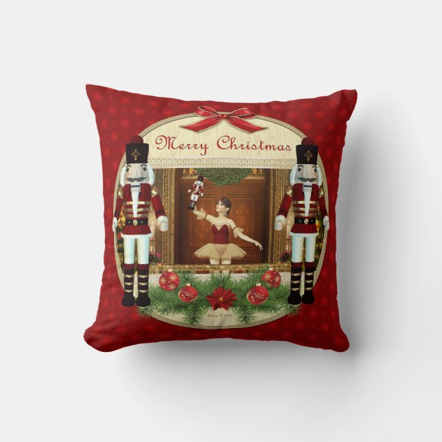 Christmas Nutcracker Ballerina Decorative Kissen (Vorderseite)