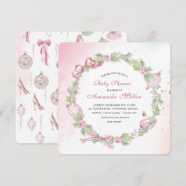 Christmas Nutcracker Ballet Pink watercoInvitation Einladung