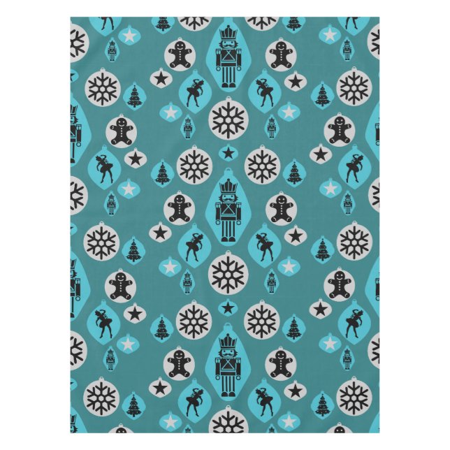 Christmas Nutcracker Baubles Tischdecke (Vorderseite)