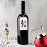 Christmas Nutcracker Candy Cane Weihnachtswünsche Geschenkanhänger<br><div class="desc">Farbenfrohe Weihnachtscreme mit einem Zuckerrohr,  Weihnachtsdekoration und süße Weihnachtswünsche Retrotypografie. Anpassbarer Name.</div>