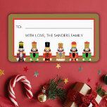 CHRISTMAS NUTCRACKER GIFT STICKER ADRESSAUFKLEBER<br><div class="desc">Clasic Nutcrackers Collection</div>