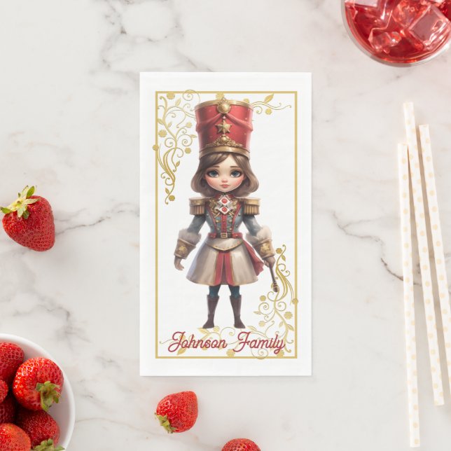 Christmas Nutcracker Paper Napkin Serviette (Beispiel)