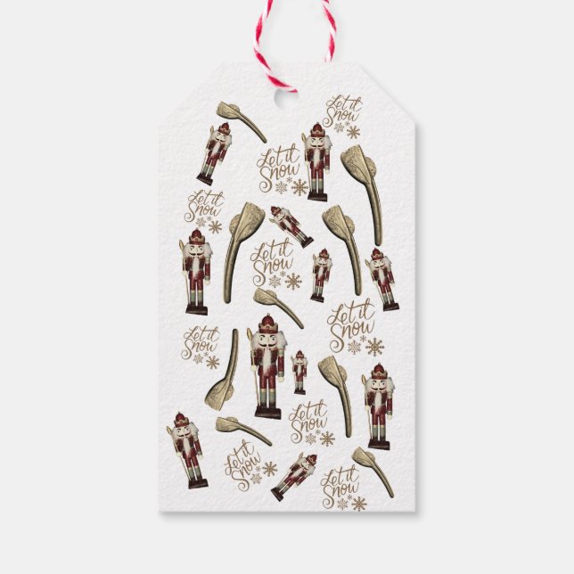 Christmas Nutcracker Soldier Nuts Geschenkanhänger (Rückseite)