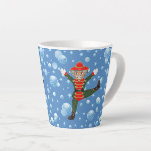 Christmas Nutcracker Tänzer Rustic Wood Latte Tas Milchtasse