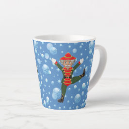 Christmas Nutcracker Tänzer Rustic Wood Latte Tass Milchtasse
