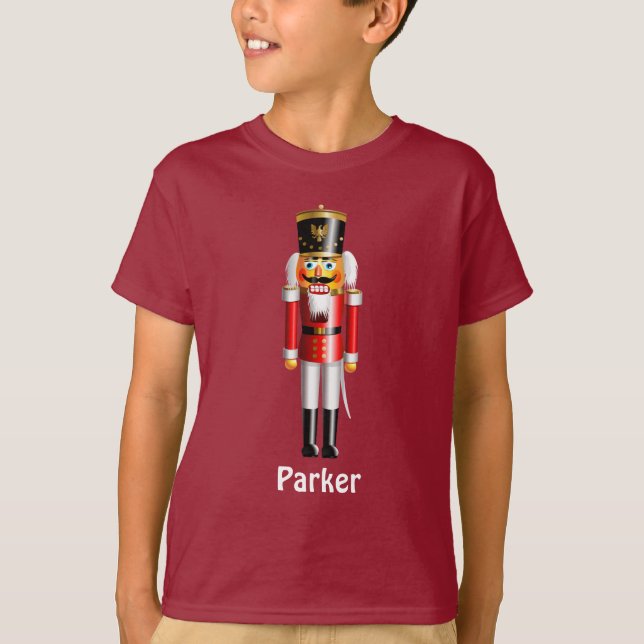 Christmas Nutcracker Toy Soldier Cartoon T-Shirt (Vorderseite)