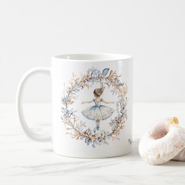 Christmas Nutcracker Watercolor Kaffeetasse (Mit Donut)