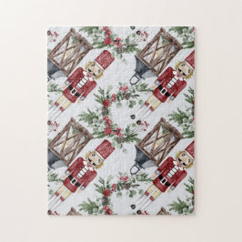 Christmas nutcrackers and lanterns