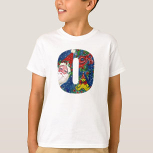 CHRISTMAS O SCHREIBEN / SANTA CLAUS MIT ROTEM RIBB T-Shirt