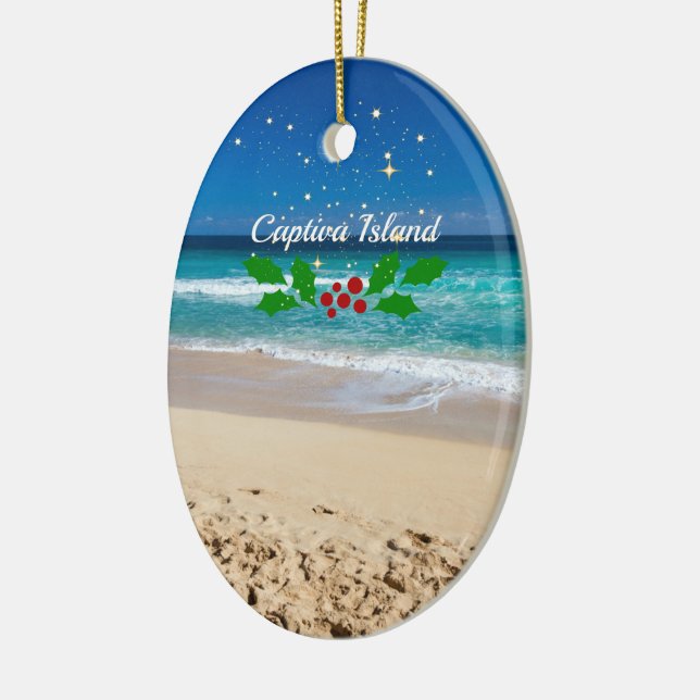 Christmas on Captiva Island, Florida  Keramik Ornament (Links)