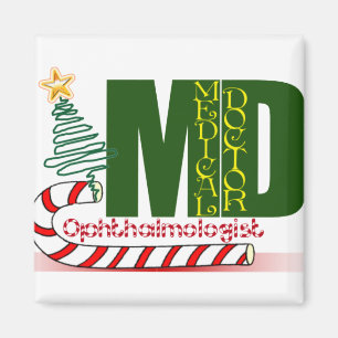 CHRISTMAS OPHTHALMOLOGIST MAGNET