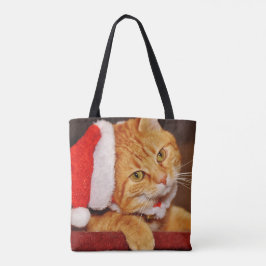 Christmas Orange Tabby Cat Tasche