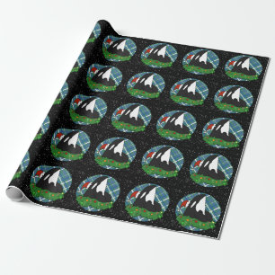 Christmas Orca Killer Whale Geschenkpapier