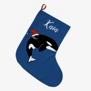 Christmas Orca Killer Whale Großer Weihnachtsstrumpf
