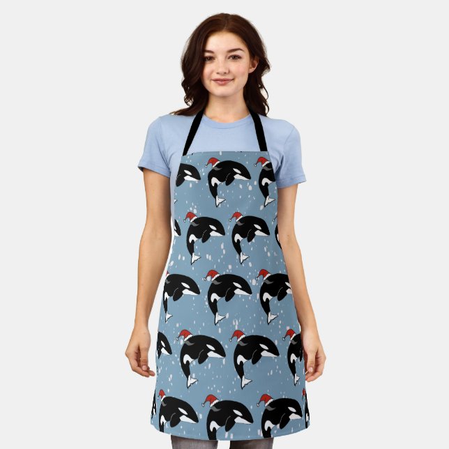 Christmas Orca Killer Whale Schürze (Getragen)
