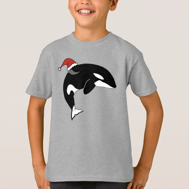 Christmas Orca Killer Whale T-Shirt (Vorderseite)