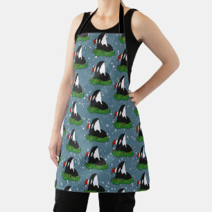 Christmas Orca Whale Schürze