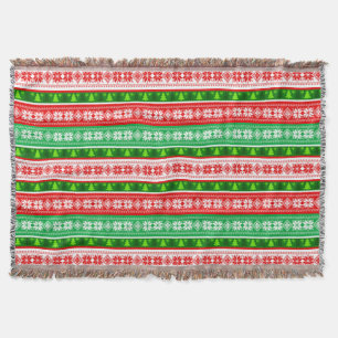 CHRISTMAS ORNAMENS DESIGN RED WHITE GREEN DECKE