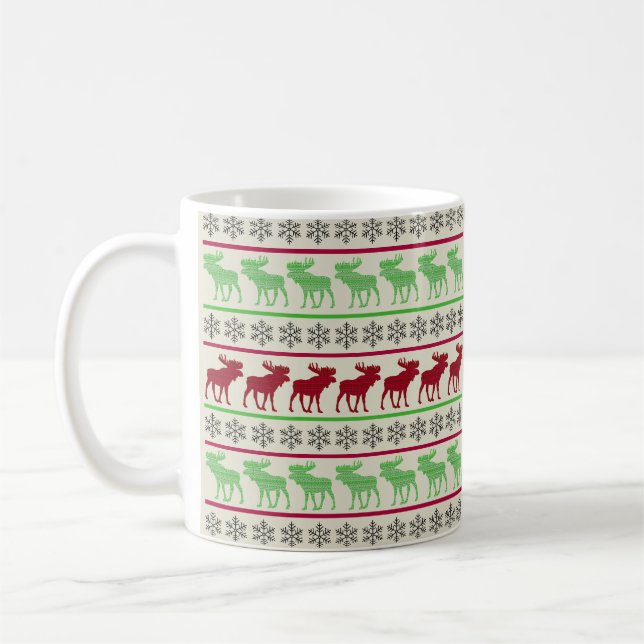 CHRISTMAS ORNAMENS REINDEER KAFFEETASSE (Links)