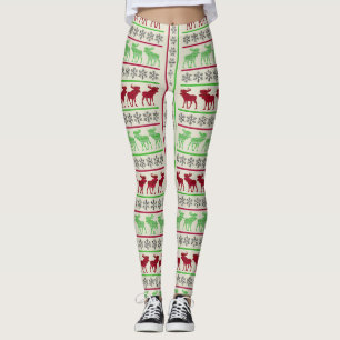 CHRISTMAS ORNAMENS REINDEER LEGGINGS