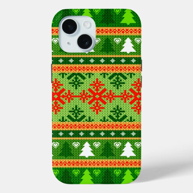 CHRISTMAS ORNAMENS STYLE Case-Mate iPhone HÜLLE (Rückseite)