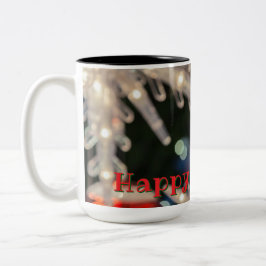 Christmas Ornament and Light Zweifarbige Tasse