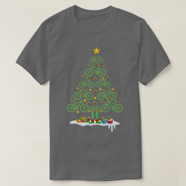 Christmas Ornament Bicycle T-Shirt (Design vorne)