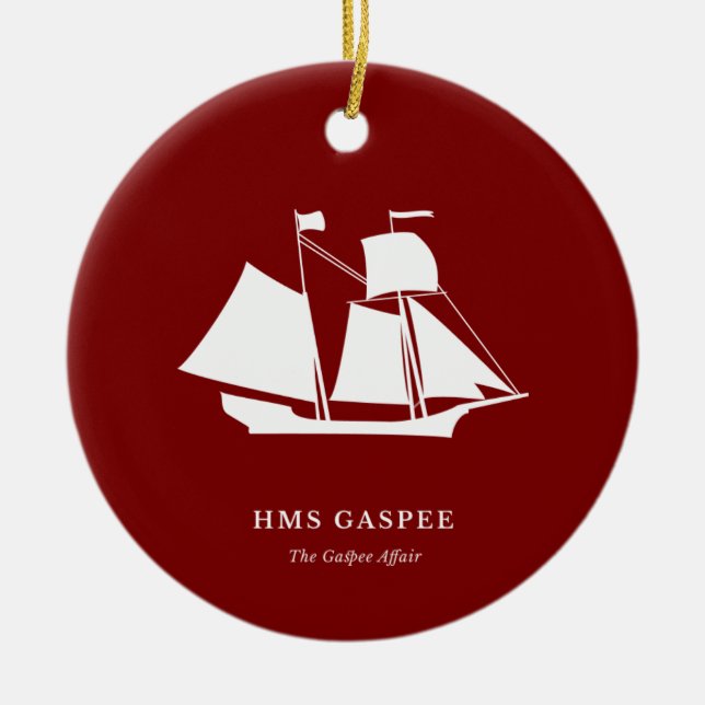 Christmas Ornament — HMS Gaspee (Vorne)