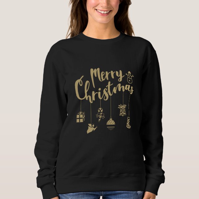 Christmas Ornaments Decoration Merry Christmas Sweatshirt (Vorderseite)