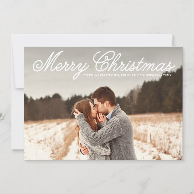 CHRISTMAS OVERLAY | FERIENFOTOKARTE FEIERTAGSKARTE (Vorderseite)