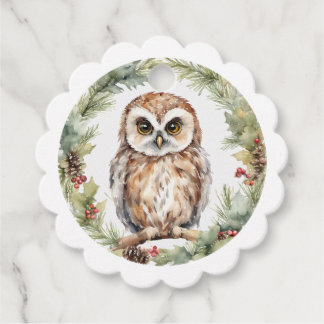 christmas owl illustration owl wall art holiday geschenkanhänger