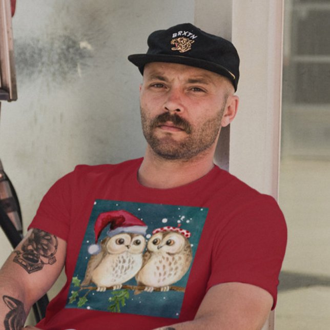 CHRISTMAS OWL OWLS T - SHIRT (Von Creator hochgeladen)