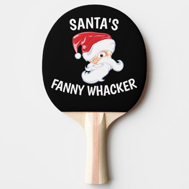 CHRISTMAS PADDLE FÜR EHEFRAU SANTA'S FANNY WHACKER TISCHTENNIS SCHLÄGER (Vorderseite)