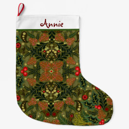 Christmas Paisley Personalisierter Strumpf Großer Weihnachtsstrumpf