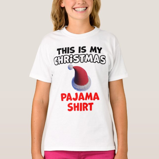 Christmas Pajama Design T-Shirt (Vorderseite)