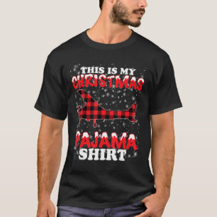 Christmas Pajama Funny Aviation Airplan Geschenk T-Shirt