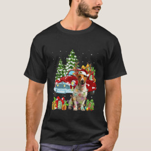 Christmas Pajama Jack Russell Terrier Dog and Red T-Shirt