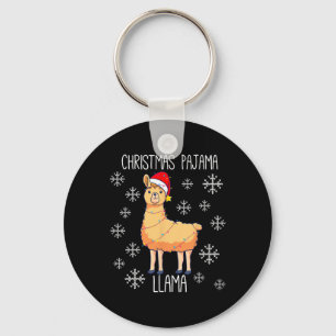 Christmas Pajama Llama Schlüsselanhänger