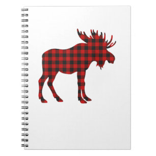 Christmas Pajama Moose T-Shirt Animal Pajamas Xmas Notizblock