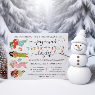 Christmas Pajama Party Einladung