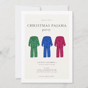 Christmas Pajama Party Einladung   PJ Holiday Part