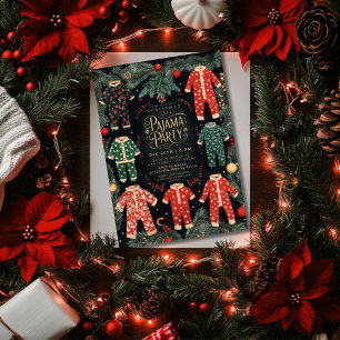 Christmas Pajama Party Holiday Pajama Party Einladung