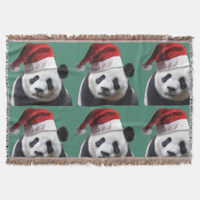Christmas Panda Bear Decke (Vorderseite)